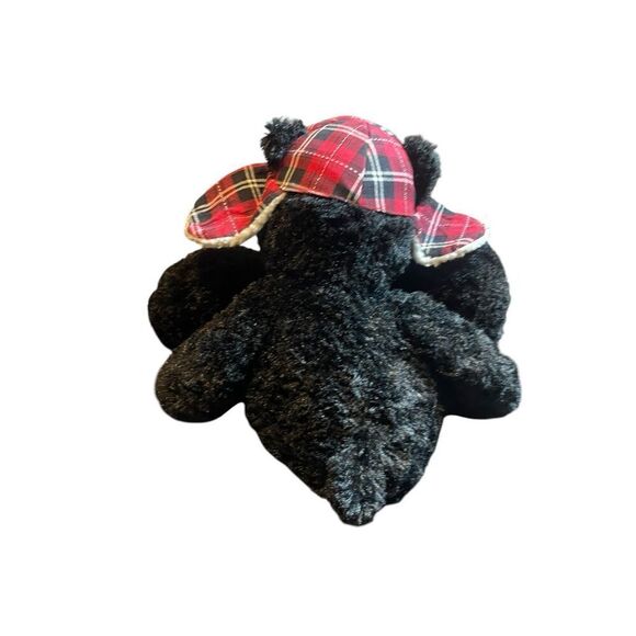Wishpets Black Rare Soft Plush Bear Sitting Stuffed Animal Toy 18" - Picture 6 of 10